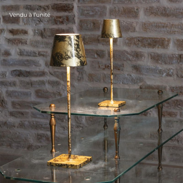 MICRO LAMPE DE TABLE POLDINA OR CRAQUELE