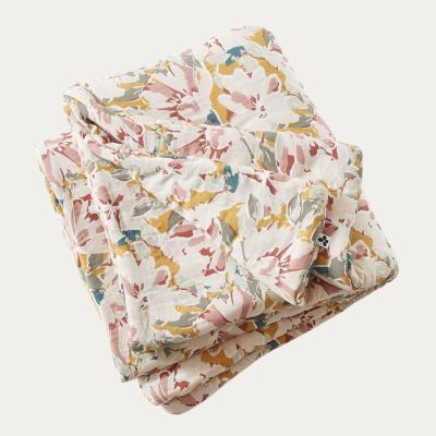 BOUT DE LIT 90 X 200 CM GAZE DE COTON IMPRIMEE CLARENCE