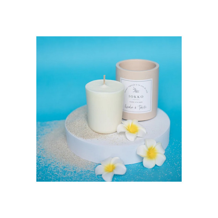 RECHARGE BOUGIE PARFUMEE NATURELLE SIGNATURE ESCALE A TAHITI