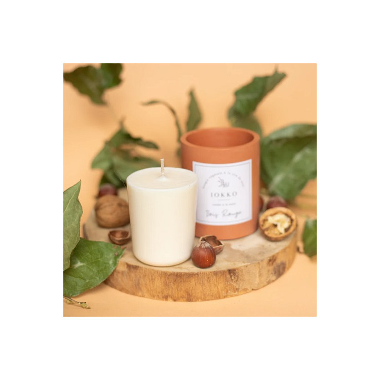 SIGNATURE RED WOOD NATURAL SCENTED CANDLE REFILL