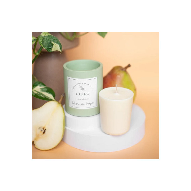SIGNATURE NATURAL SCENTED CANDLE REFILL ORCHARD WALK