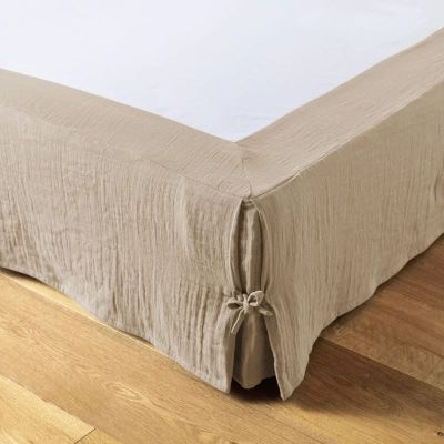 CACHE-SOMMIER GAZE COTON UNIE GAIA 140 X 190 CM FICELLE