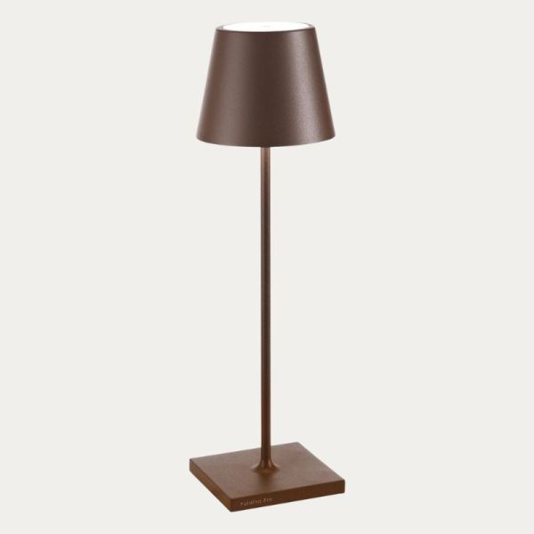 LAMPE DE TABLE POLDINA MARRON