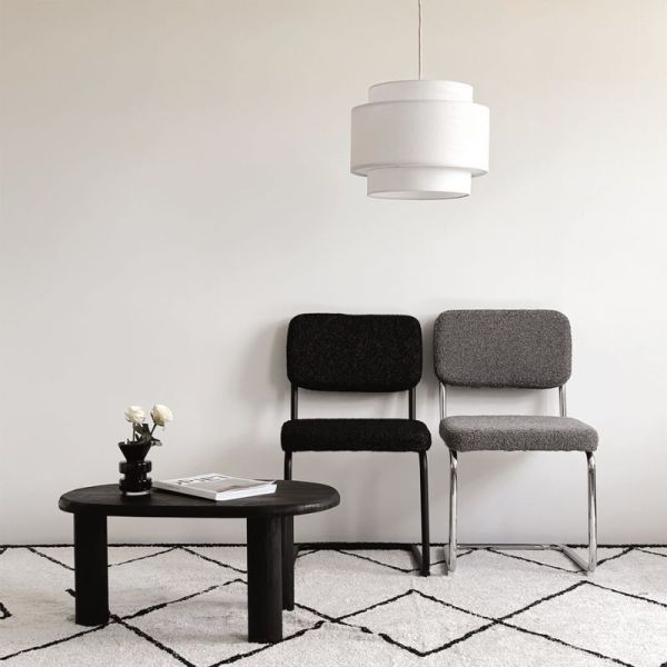 ABAT-JOUR POUR SUPENSION SOLAIRE TISSU BLANC