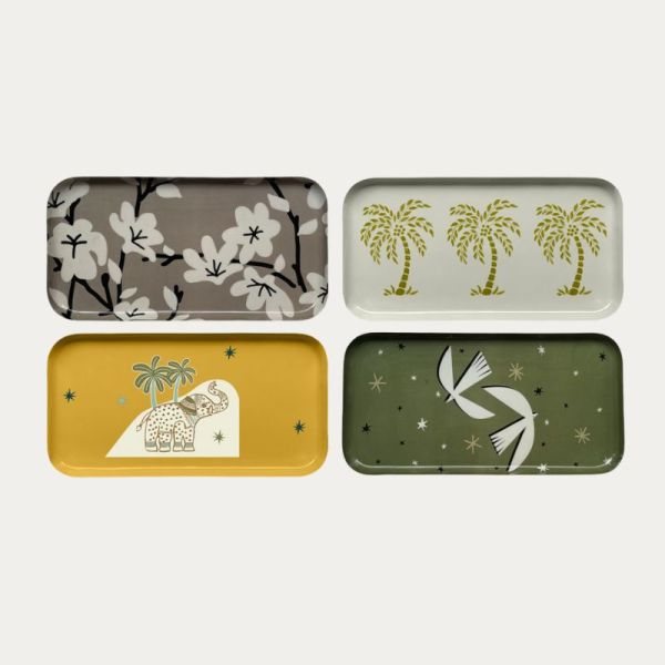 PLATEAU RECTANGLE ELEPHANT ASSORTI