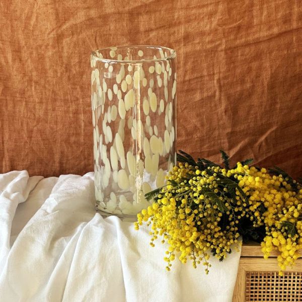 VASO TUBO LEOPARDO 23CM MULTICOLOR
