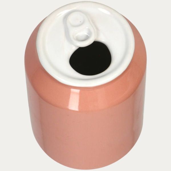 VASE CANETTE LIMONADE FRAISE FAIENCE FINE