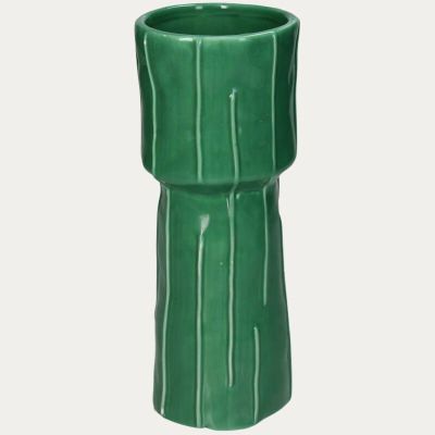 VASE BOUTEILLE LIMONADE CITRON FAIENCE FINE
