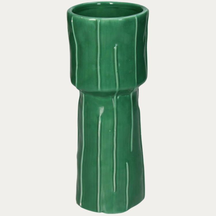 VASE BOUTEILLE LIMONADE CITRON FAIENCE FINE