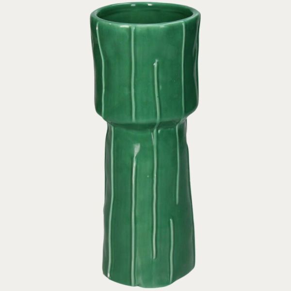 VASE BOUTEILLE LIMONADE CITRON FAIENCE FINE