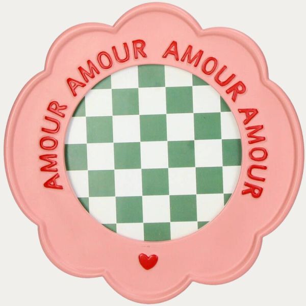 CADRE PHOTO JE T AIME ROSE 10X10 CM