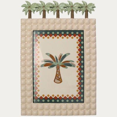 CADRE PHOTO PALMIER BEIGE 13X18 CM