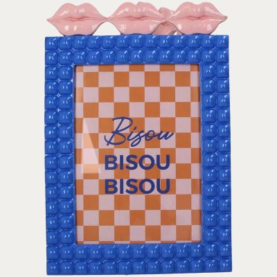 CADRE PHOTO BAISER BLEU 13X18 CM