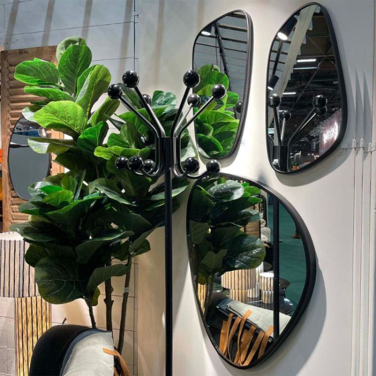 BUBBLE MIRROR 89 BLACK FRAME