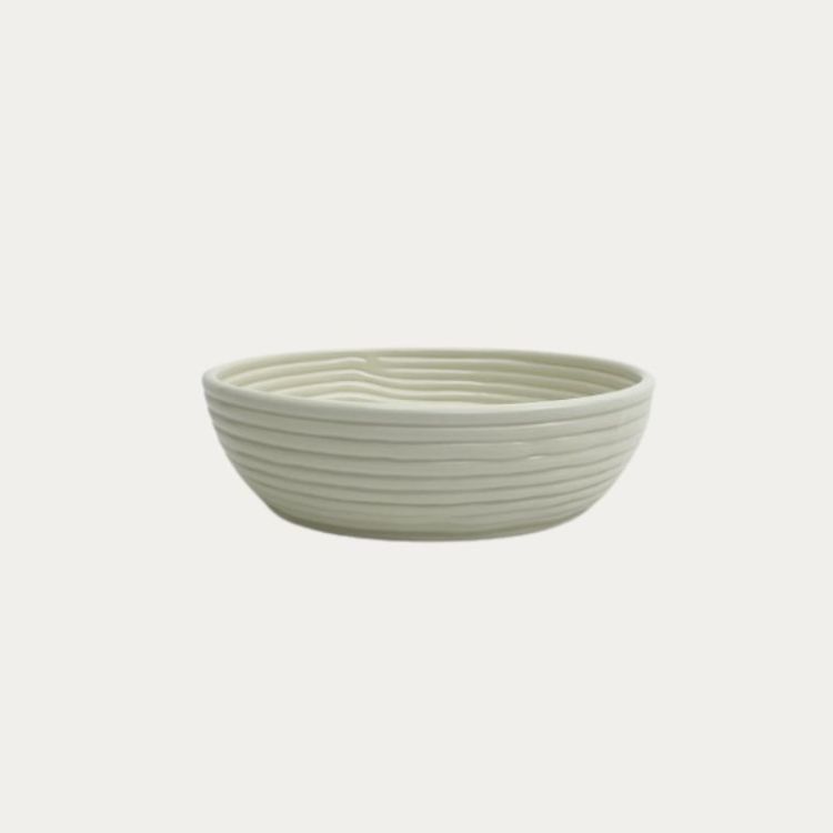 CORBEILLE CANNELE GM BLANC