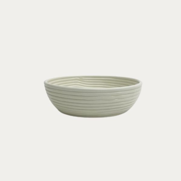 CORBEILLE CANNELE GM BLANC