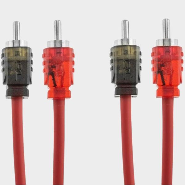 CABLE STEREO 2 RCA 100 %CUIVRE OFC 4M ROUGE