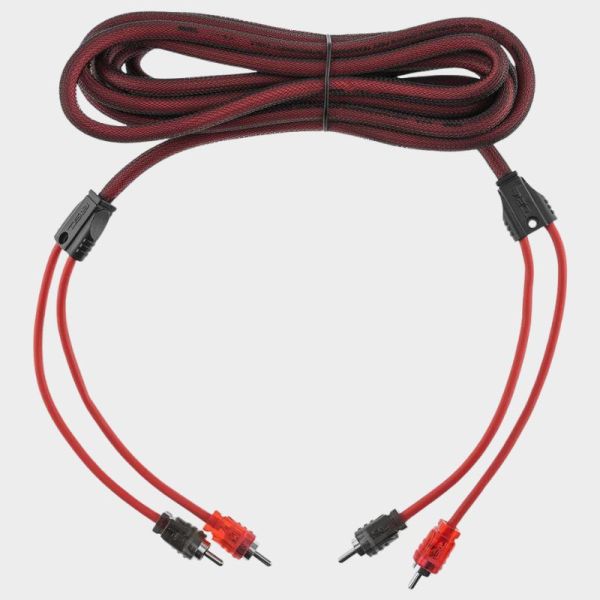 CABLE STEREO 2 RCA 100 %CUIVRE OFC 4M ROUGE