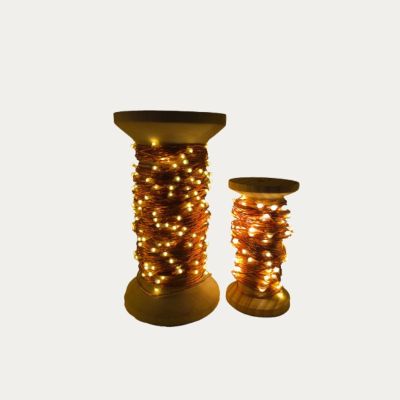 GUIRLANDE LUMINEUSE GALAXIE 606 CUIVRE BLANC