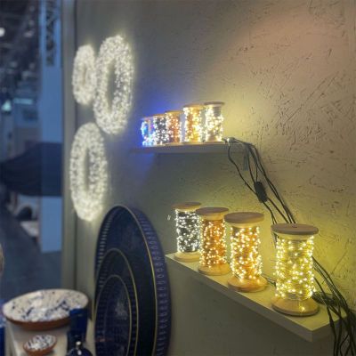 GUIRLANDE LUMINEUSE GALAXIE 606 CUIVRE BLANC 2