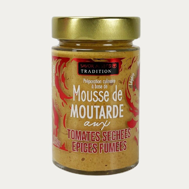 MUSTARD MOUSSE, SUNDRIED TOMATOES, SMOKED SPICES