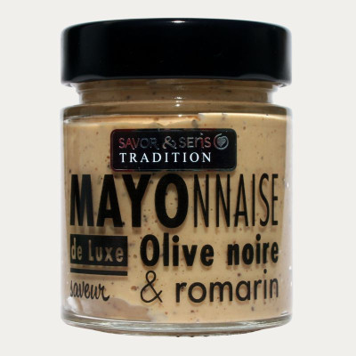 MAYONNAISE AUX OLIVES NOIRES ET ROMARIN 120G