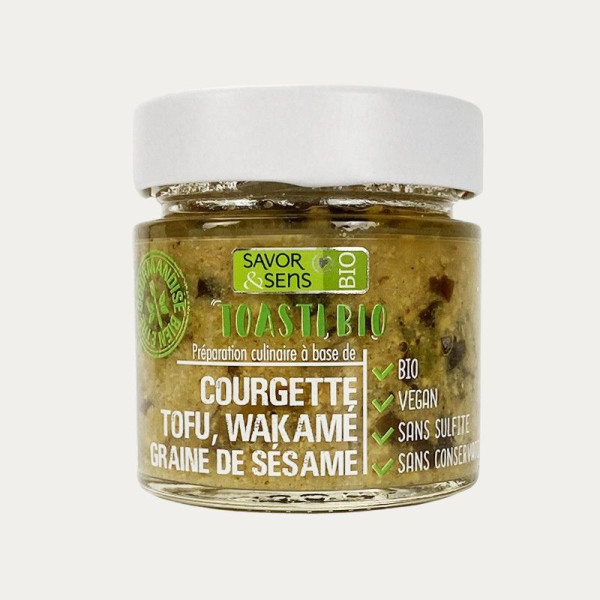 Pasta de tofu de abobrinha orgânica WAKAM 100g