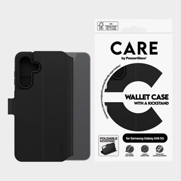 ETUI PORTEFEUILLE AVEC BEQUILLE GALAXY A56 5G NOIR