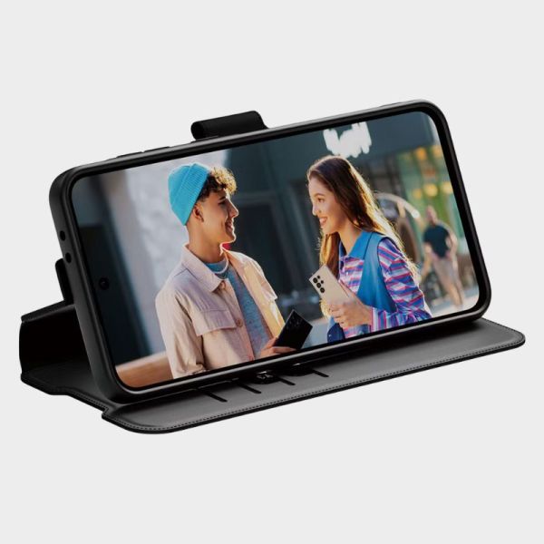 ETUI PORTEFEUILLE AVEC BEQUILLE GALAXY A56 5G NOIR