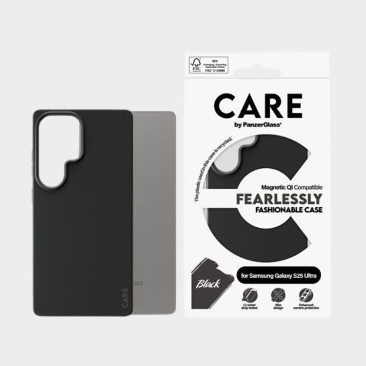 CAPA RÍGIDA MAGSAFE MODERNA E SEM MEDO PARA GALAXY S25 ULTRA PRETA